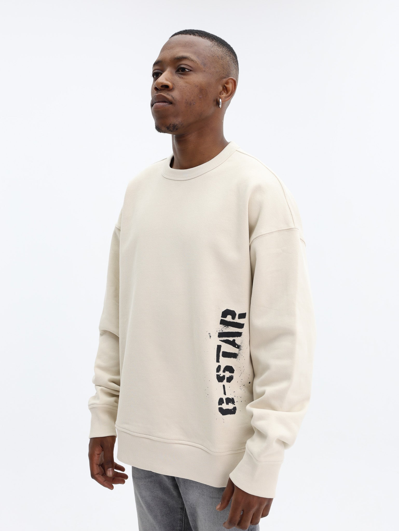 G-Star Sweater Sprayed 89 GR Loose White